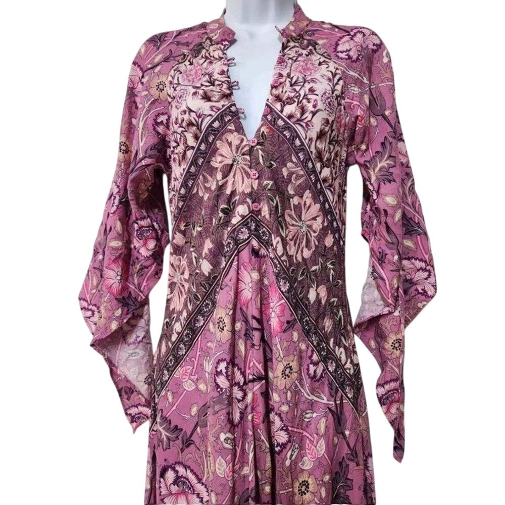 FREE PEOPLE Jen's Pirate Booty Baroque Hyacinth Maxi Size L New w/o Tag $289 SOO - Picture 11 of 12